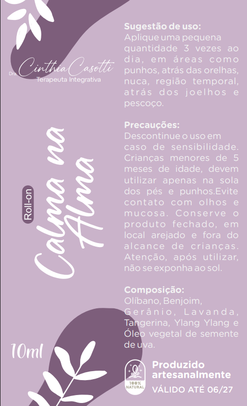 CALMA NA ALMA
