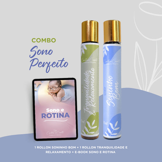 COMBO SONO PERFEITO - SONINHO BOM + TRANQUILIDADE & RELAXAMENTO + EBOOK