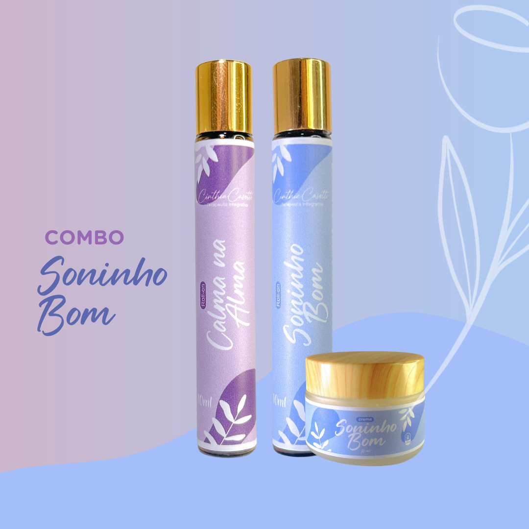 COMBO MAMÃE E BEBÊ - CREME + ROLLON SONINHO BOM + CALMA NA ALMA