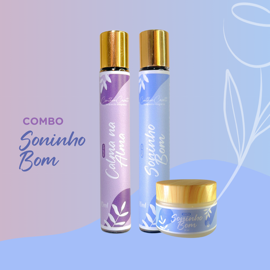 COMBO MAMÃE E BEBÊ - CREME + ROLLON SONINHO BOM + CALMA NA ALMA